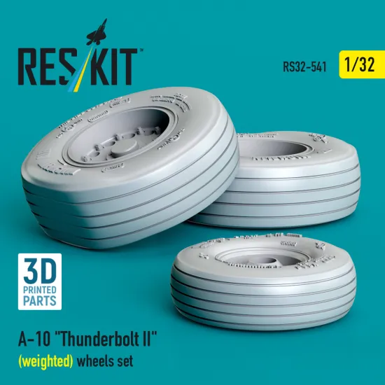 Reskit Rs32-0541 1/32 A-10 Thunderbolt Ii Weighted Wheels Set