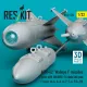 Reskit Rs32-0562 1/32 Agm-62 Walleye I Missiles With An/Awg-16 Data Link Pod
