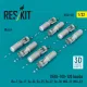 Reskit Rs32-0567 1/32 Ofab-100-120 Bombs 8 Pcs Resin Kit