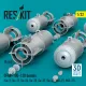 Reskit Rs32-0567 1/32 Ofab-100-120 Bombs 8 Pcs Resin Kit