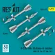 Reskit Rs32-0577 1/32 R-27ep Aa-10 Alamo-f Missiles 4 Pcs Mig-29, Su-27, Yak-141