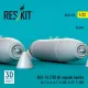 Reskit Rs32-0578 1/32 Blu-1a 750 Lb Napalm Bombs 4 Pcs Resin Kit