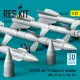 Reskit Rs32-0581 1/32 R-27er Aa-10 Alamo-c Missiles 4 Pcs Mig-29, Su-27, Yak-141