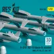 Reskit Rs32-0582 1/32 R-27et Aa-10 Alamo-d Missiles 4 Pcs Resin Kit