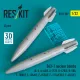 Reskit Rs32-0589 1/32 Dummy Resin Kit B43-1 Nuclear Bombs 2 Pcs Resin Kit
