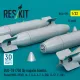 Reskit Rs32-0597 1/32 Dummy Resin Kit Blu-1b 750 Lb Napalm Bombs Finned Mxu-393/B 4 Pcs