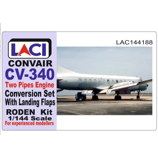 Laci 144188 1/144 Cv 340 Two Pipes Conversion Set With Landing Flaps Roden Kit