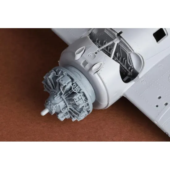 Sbs 48098 1/48 F4f-4 Wildcat Engine Set For Tamiya Kit