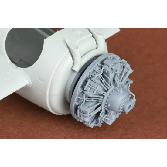 Sbs 48099 1/48 F4f-4 Wildcat Engine Set For Academy Kit