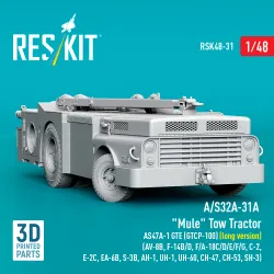 Reskit Rsk48-0031 1/48 A/S32a-31a Mule Tow Tractor As47a-1 Gte Gtcp-100