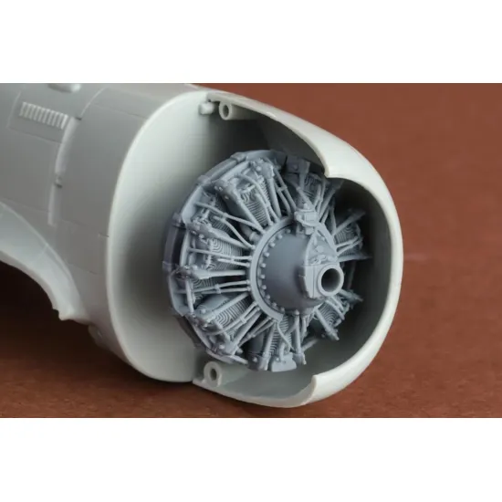 Sbs 48101 1/48 Hawk H75a-3 French Af Engine Set For Wolfpack/Hobbycraft Kit