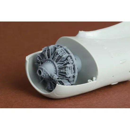 Sbs 48101 1/48 Hawk H75a-3 French Af Engine Set For Wolfpack/Hobbycraft Kit