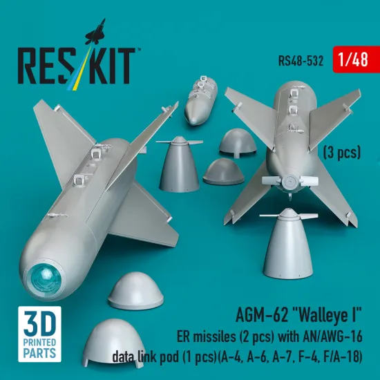 Reskit Rs48-0532 1/48 An/Avq-10 Pave Knife Laser Designation Pod 1 Pcs F-4d A-6a