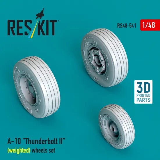 Reskit Rs48-0541 1/48 A-10 Thunderbolt Ii Weighted Wheels Set