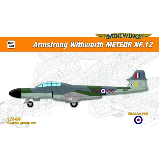 Miniwing 383 1/144 Amstrong Withworth Meteor Nf 12 / Raf Plastic Model Kit