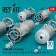 Reskit Rs48-0567 1/48 Ofab-100-120 Bombs 8 Pcs Resin Kit