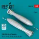 Reskit Rs48-0569 1/48 Fab-500 M-62 Bombs 2 Pcs Su-17, Su-22, Su-24, Su-25, Su-30