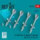 Reskit Rs48-0581 1/48 R-27er Aa-10 Alamo-c Missiles 4 Pcs
