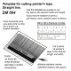 Dan Models N004 Template For Cutting Painters Tape Straight Line Material - Alpaka 0/4mm Nickel