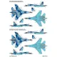 Foxbot 72-076 1/72 Ukrainian Su-27 And Su-27ub With Flora Camouflage For Airfix Hasegawa Heller Icm Trumpeter Kits