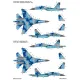 Foxbot 72-076 1/72 Ukrainian Su-27 And Su-27ub With Flora Camouflage For Airfix Hasegawa Heller Icm Trumpeter Kits