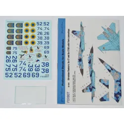 Foxbot 48-094 1/48 Ukrainian Su-27 And Su-27ub With Flora Camouflage For Academy Eduard Great Wall Hobby Hobbyboss Kitty Hawk Kits
