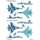 Foxbot 48-094 1/48 Ukrainian Su-27 And Su-27ub With Flora Camouflage For Academy Eduard Great Wall Hobby Hobbyboss Kitty Hawk Kits