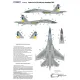 Foxbot Fm32-014 1/32 Su-27s With Grey Camouflage Ukrainian Air Forces Use Foxbot Decal For Trumpeter Kit