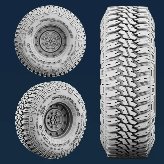 Spalah 26535 1/35 Set Of Scale Models Wheels Goodyear Wrangler For Hmmwv Military Trucks With 12 Bolts 5 Pcs