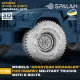 Spalah 26635 1/35 Set Of Scale Models Wheels Goodyear Wrangler For Hmmwv Military Trucks With 8 Bolts 5 Pcs
