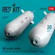 Reskit Rs48-0590 1/48 B83 Nuclear Bombs 2 Pcs Resin Kit