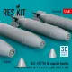 Reskit Rs48-0598 1/48 Blu-1b 750 Lb Napalm Bombs Finned Mxu-469/B 4pcs Resin Kit