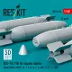 Reskit Rs48-0598 1/48 Blu-1b 750 Lb Napalm Bombs Finned Mxu-469/B 4pcs Resin Kit