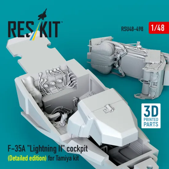 Reskit Rsu48-0498 1/48 F-35a Lightning Ii Cockpit Detailed Edition For Tamiya Kit