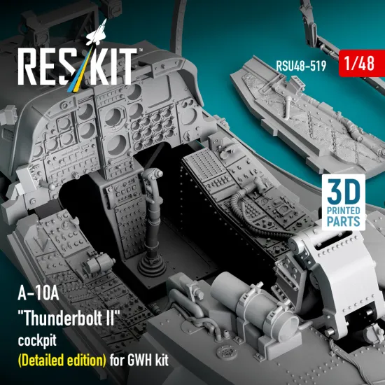 Reskit Rsu48-0519 1/48 A-10a Thunderbolt Ii Cockpit Detailed Edition For Gwh Kit