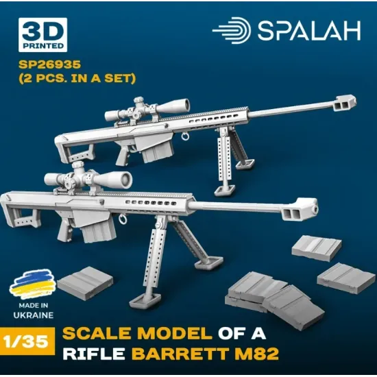 Spalah 26935 1/35 Set Of Scale Models Rifle Barrett M82 2 Pcs