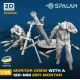 Spalah 27235 1/35 Set Of Model And Figures Mortar Crew With A 120-mm 2b11 Mortar