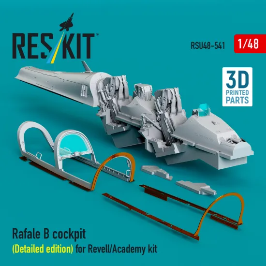 Reskit Rsu48-0541 1/48 Rafale B Cockpit Cockpit Detailed Edition For Revell/Academy Kit