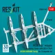 Reskit Rsu48-0549 1/48 Mi-8 Hip Weapon Mounting Frame With Bd3-57krv For Trumpeter Kit Ussr/Ukraine Early 2 Pcs