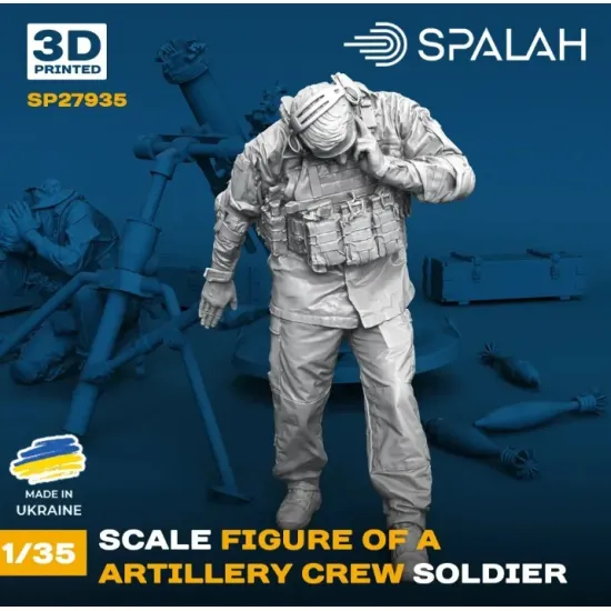 Spalah 27935 1/35 Figure Model Kit Artillery Crew Soldier