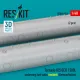 Reskit Rsu48-0552 Tornado IDS/ECR 1500L underwing fuel tanks (welded) (German AF / Italian AF) (2 pcs) (3D Printed) (1/48)