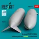 Reskit Rsu48-0552 Tornado IDS/ECR 1500L underwing fuel tanks (welded) (German AF / Italian AF) (2 pcs) (3D Printed) (1/48)