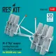 Reskit Rsu48-0555 1/48 Mi-8 Hip Weapon Mounting Frame With Bd3-57krv For Zvezda Kit For Ukraine Only / Late 2 Pcs
