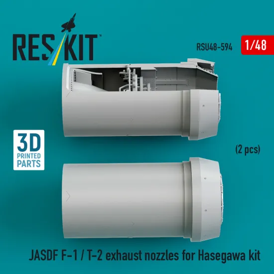 Reskit Rsu48-0594 1/48 Jasdf F-1 / T-2 Exhaust Nozzles For Hasegawa 3d Printed
