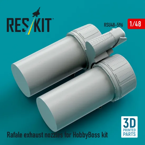 Reskit Rsu48-0596 1/48 Rafale Exhaust Nozzles For Hobbyboss Kit 3d Printed