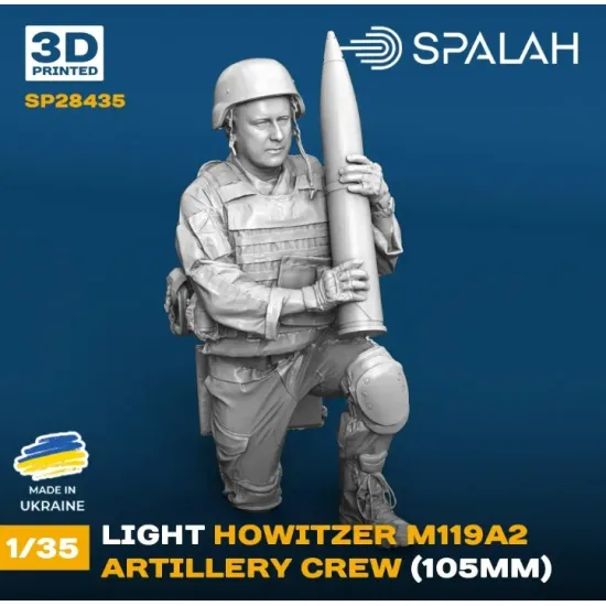 Spalah 28435 1/35 Set Of Figures Artillery Crew Of Howitzer M119a2