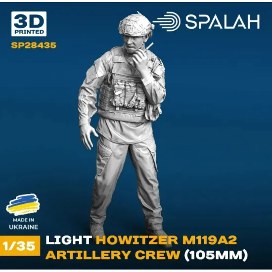 Spalah 28435 1/35 Set Of Figures Artillery Crew Of Howitzer M119a2