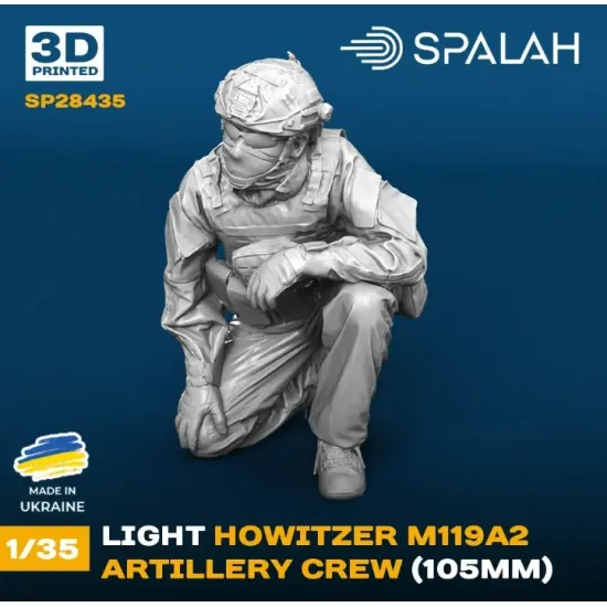 Spalah 28435 1/35 Set Of Figures Artillery Crew Of Howitzer M119a2