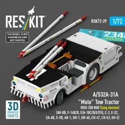 Reskit Rsk72-0029 1/72 A/S32a-31a Mule Tow Tractor Msu-200 Nav Long Version