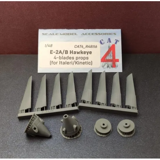Cat4-r48116 1/48 E-2a/B Hawkeye 4-blades Props Early For Italeri/Kinetic